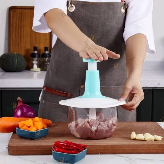 2 Liter Manual Food Chopper Vegetable Grinder Hand Press