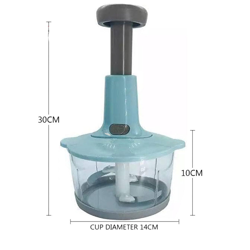 2 Liter Manual Food Chopper Vegetable Grinder Hand Press