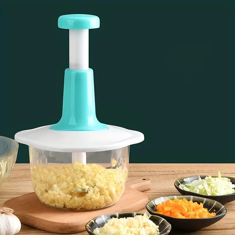 2 Liter Manual Food Chopper Vegetable Grinder Hand Press