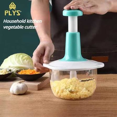 2 Liter Manual Food Chopper Vegetable Grinder Hand Press